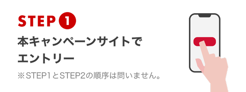 ステップ1 本キャンペーンサイトでエントリー