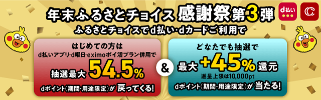 年末ふるさとチョイス感謝祭第3弾