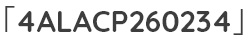 「4ALACP260234」