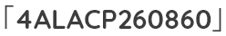 「4ALACP260860」