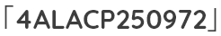 「4ALACP250972」