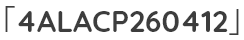 「4ALACP260412」