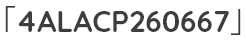 「4ALACP260667」