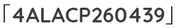 「4ALACP260439」