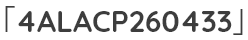 「4ALACP260433」