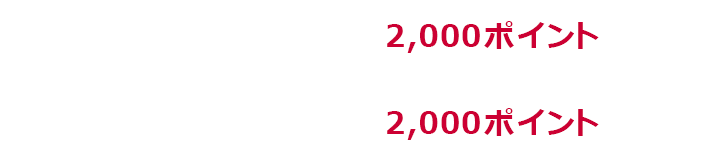 1回あたり上限 2,000ポイント 期間中上限 2,000ポイント