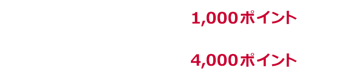1回あたり上限1,000ポイント 期限中上限4,000ポイント