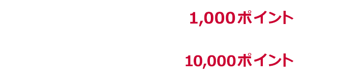 1回あたり上限1,000ポイント　期限中上限10,000ポイント