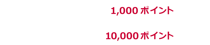 1回あたり上限1,000ポイント 期限中上限10,000ポイント