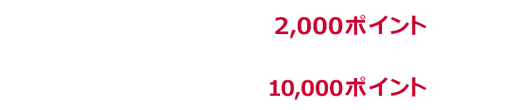 1回あたり上限2,000ポイント 前期・後期合計10,000ポイント