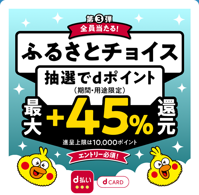 最大54.5％還元！＆抽選で最大＋45%還元｜2024年末ふるさとチョイス