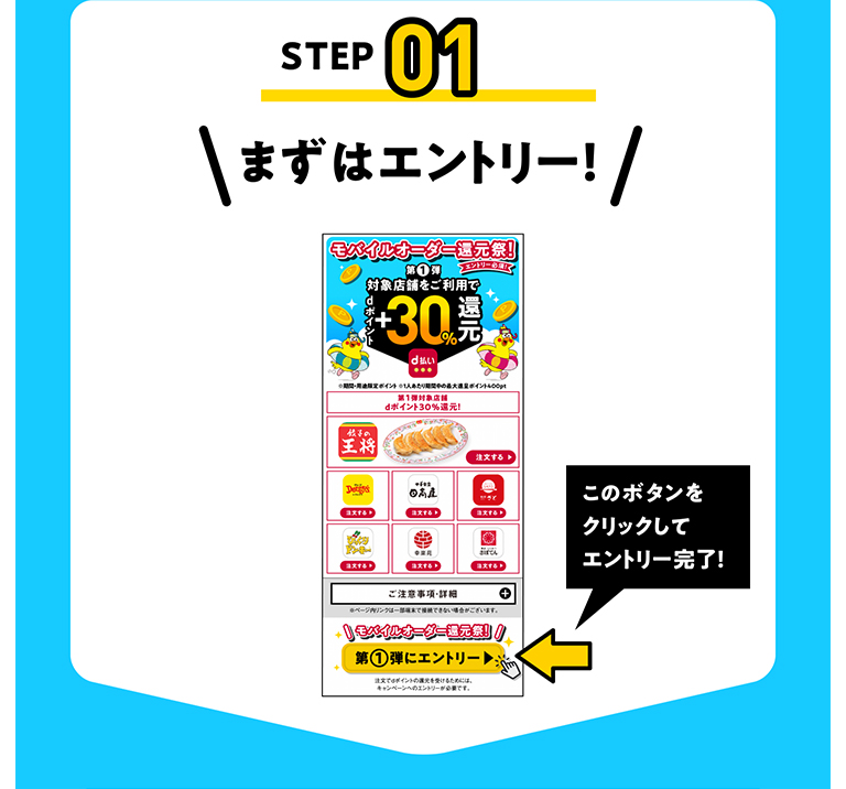 STEP01 まずはエントリー!