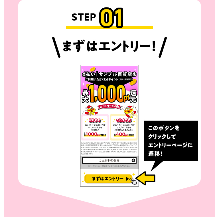 STEP01 まずはエントリー!