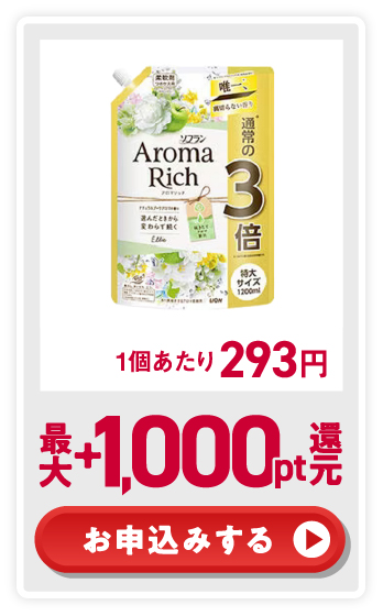 1個あたり293円 最大+1,000pt還元 お申込みする