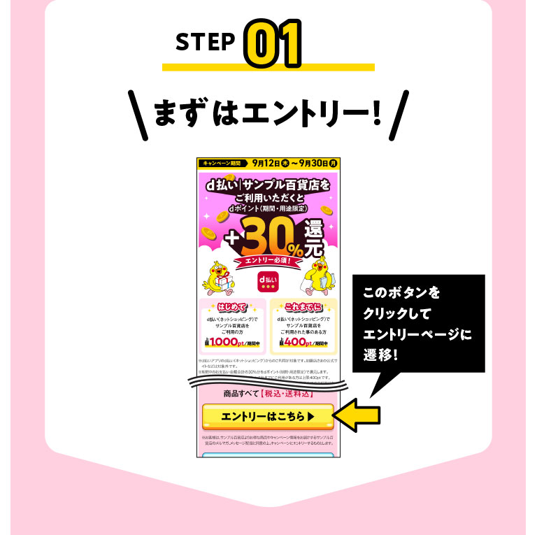 STEP01 まずはエントリー!