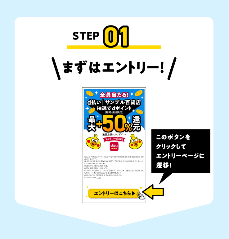 まずはエントリー！