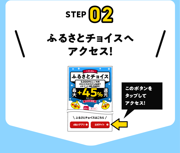 ふるさとチョイスへアクセス