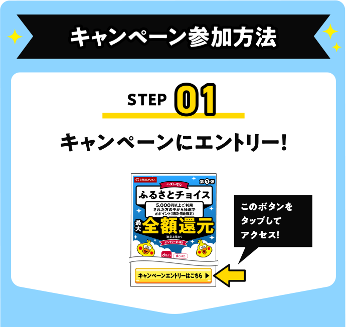 キャンペーンにエントリー