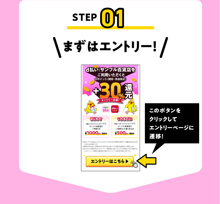 まずはエントリー！