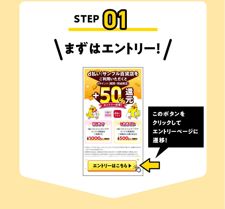 まずはエントリー！