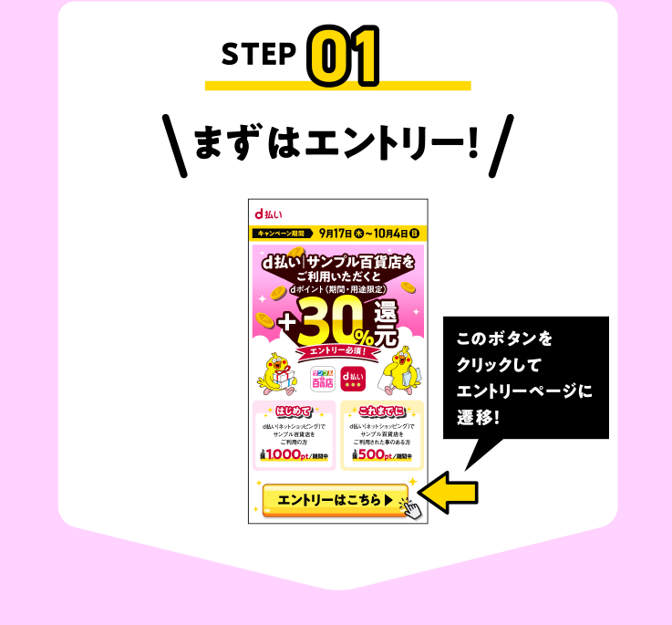 まずはエントリー！