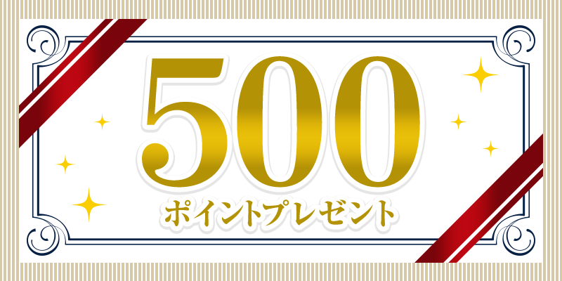 500ポイントプレゼント