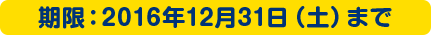 期限：2016年12月31日(土)まで