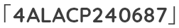 「4ALACP240687」