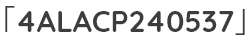 「4ALACP240537」