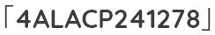 「4ALACP241278」