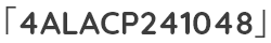 「4ALACP241048」