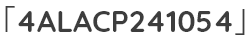 「4ALACP241054」