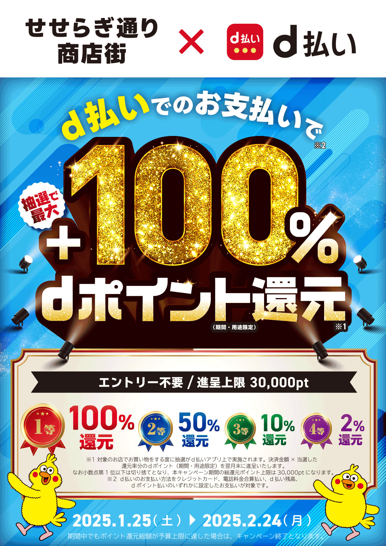 せせらぎ通り商店街限定！！d払いでお得にお買い物を楽しもうキャンペーン｜d払い - かんたん、便利なスマホ決済