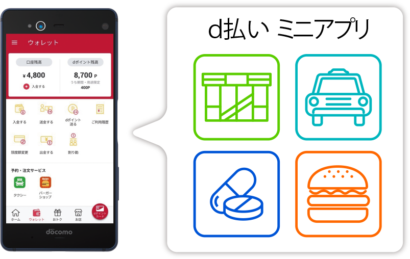 d払い ミニアプリ