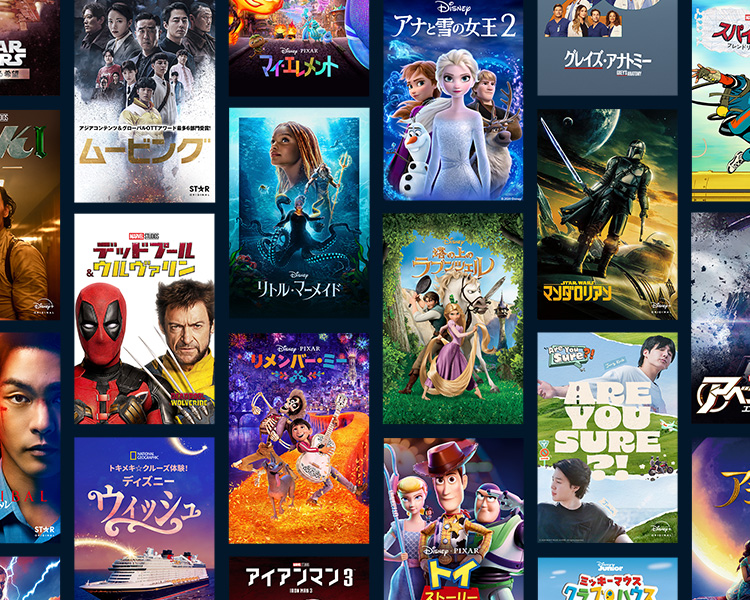 ディズニー、ピクサー、マーベル、スター・ウォーズ、ナショジオ、スターの名作・話題作も充実のラインアップ！